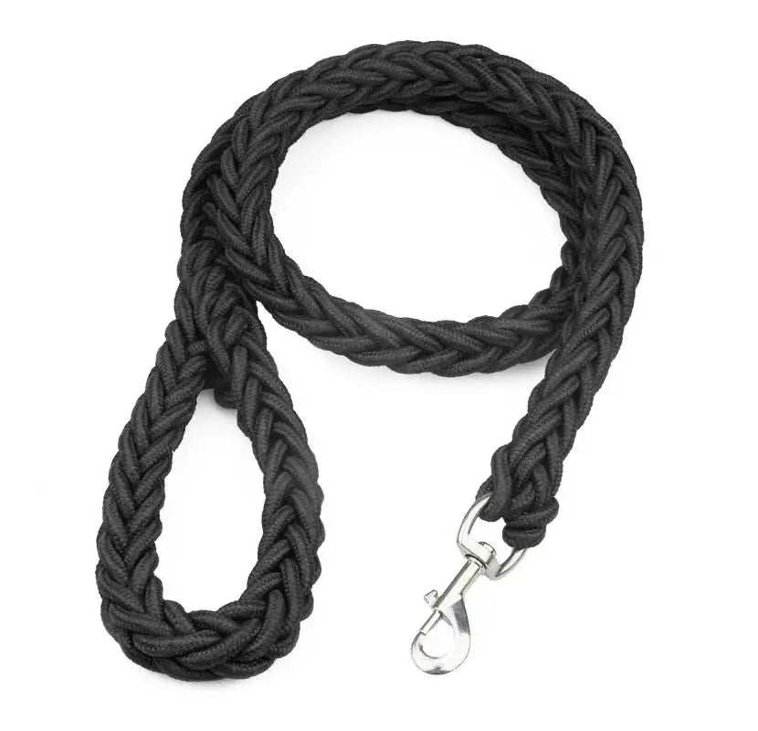 Heavy Duty Dog Leash – Nylon Braided Rope for Large Dogs