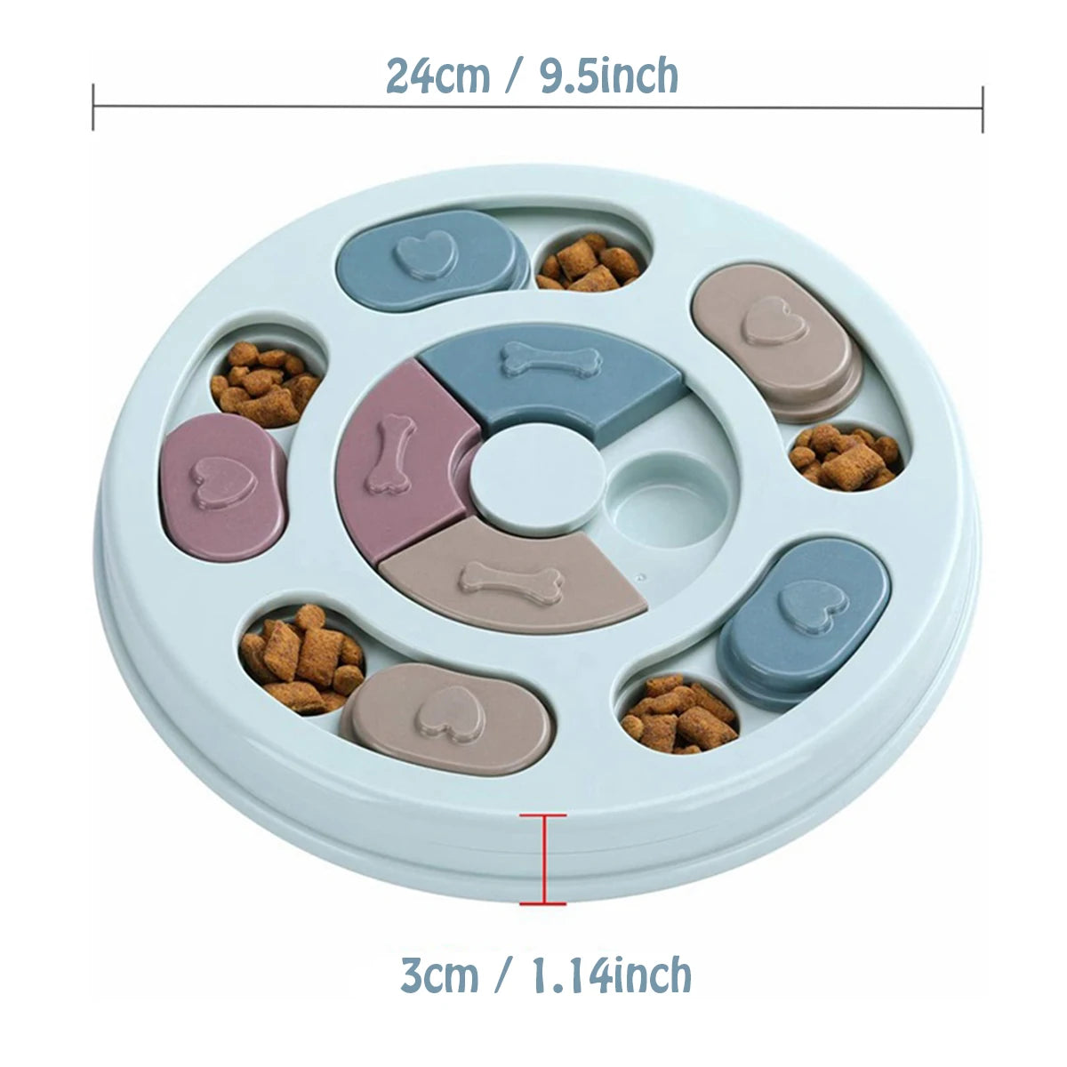 Dog Food Hiding Bowl – Interactive Puzzle Feeder & Training Toy