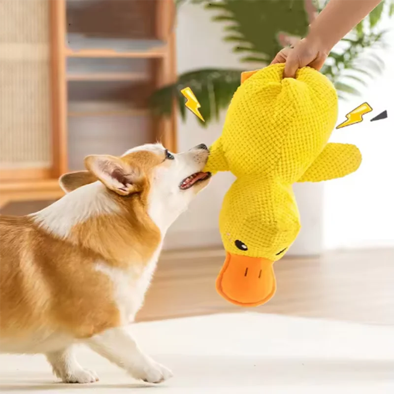 Stomping Duck Dog Toy – Bite Resistant Plush Interactive Toy for Large Dogs