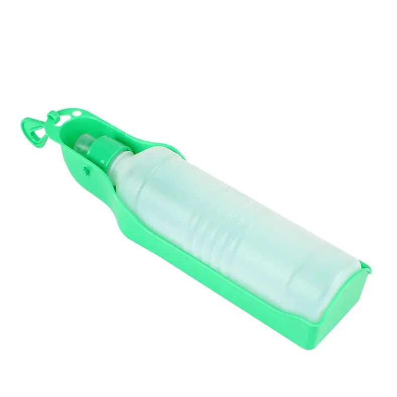 Portable Pet Water Bottle 250ml/500ml – Foldable Travel Drinking Bowl for Dogs