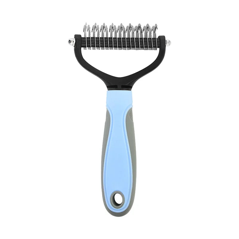 Pet Grooming Comb – Hair Removal & Dematting Brush for Dogs & Cats