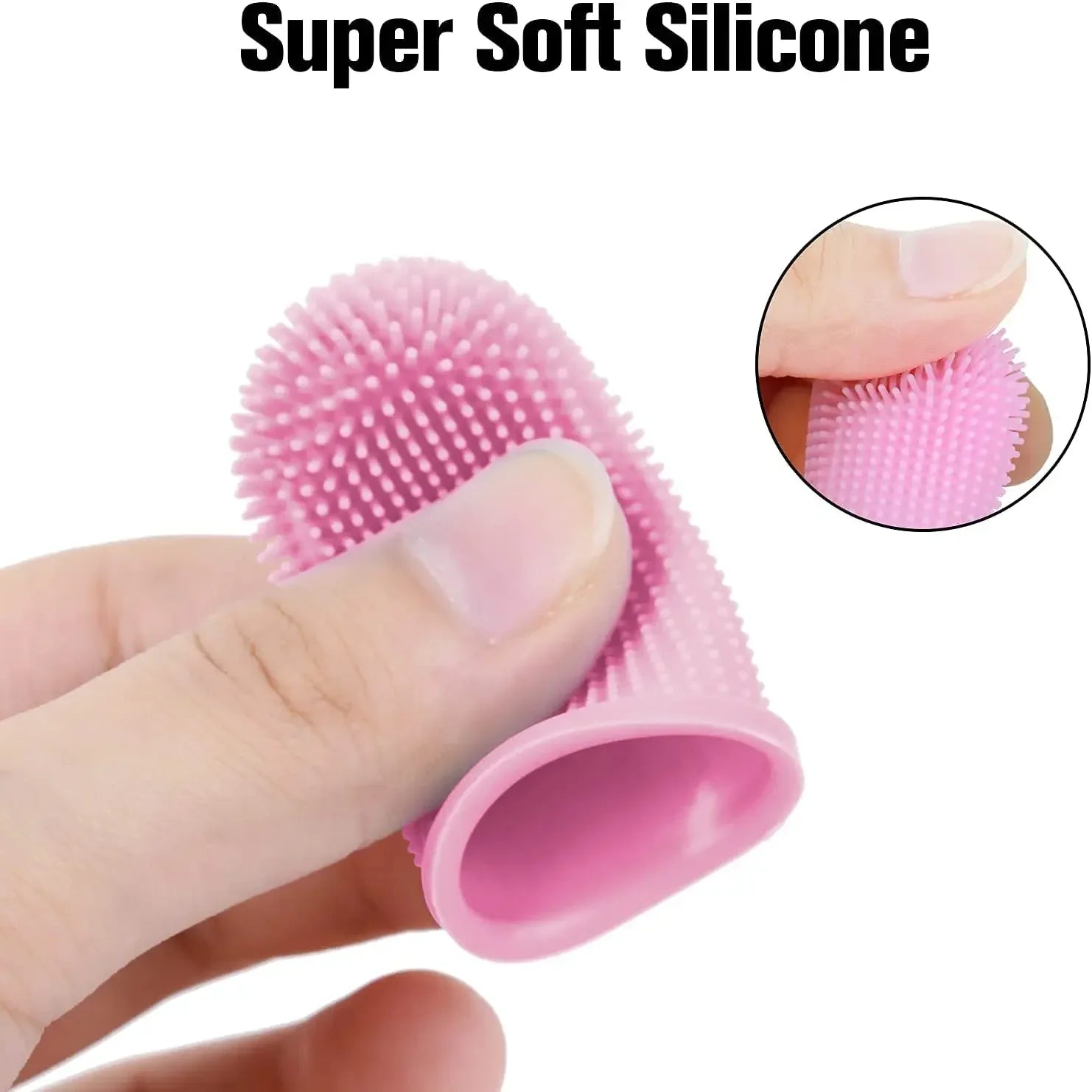 Brosse à dents en silicone pour chien et chat – brosse à doigt souple