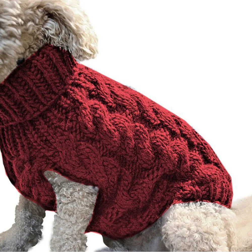 Dog Sweater – Warm Knitted Winter Clothing for Small Pets