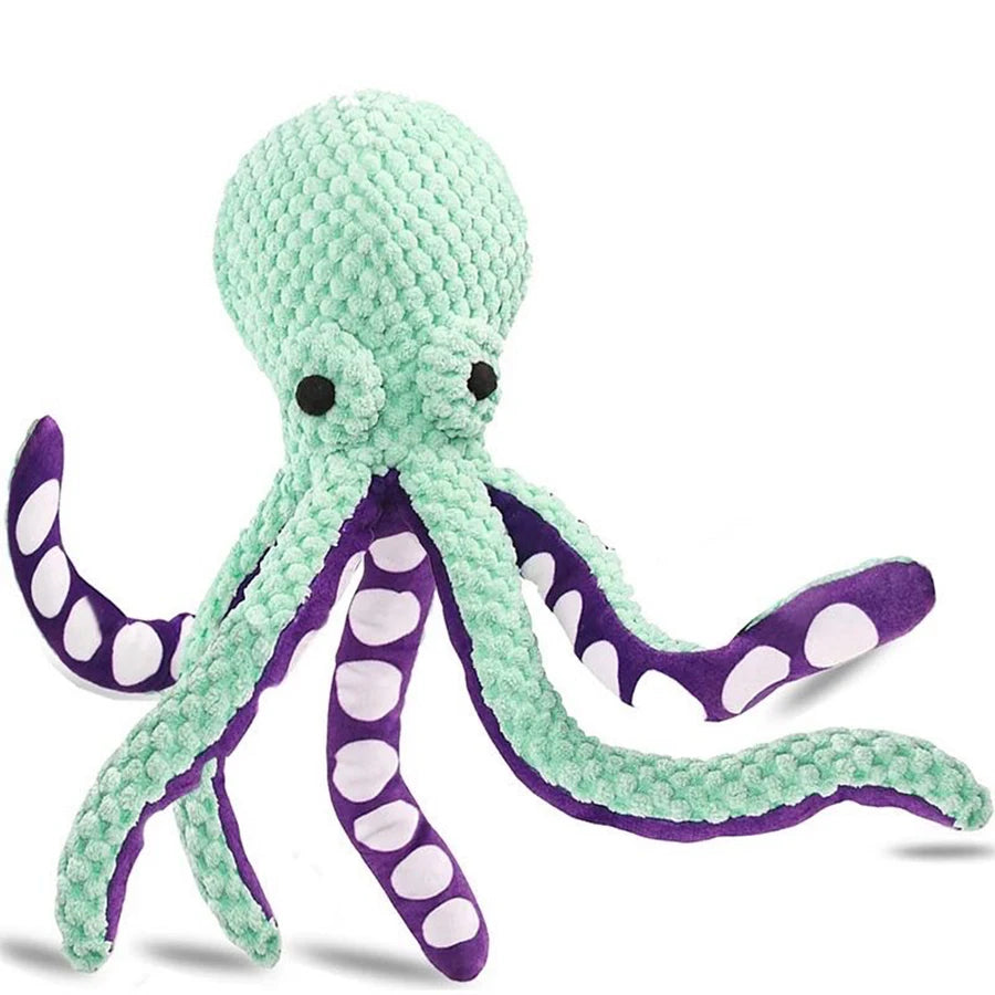 Dog Plush Octopus Toy – Interactive Sound Play Companion