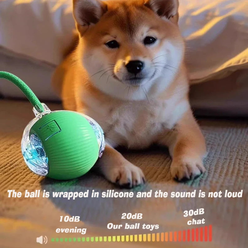 Nouveau jouet interactif pour chien – Balle automatique rechargeable, jouet intelligent pour chiots, balle interactive intelligente pour chiens.