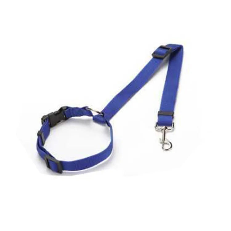2-in-1 Dog Car Seat Belt – Adjustable Safety Harness & Leash