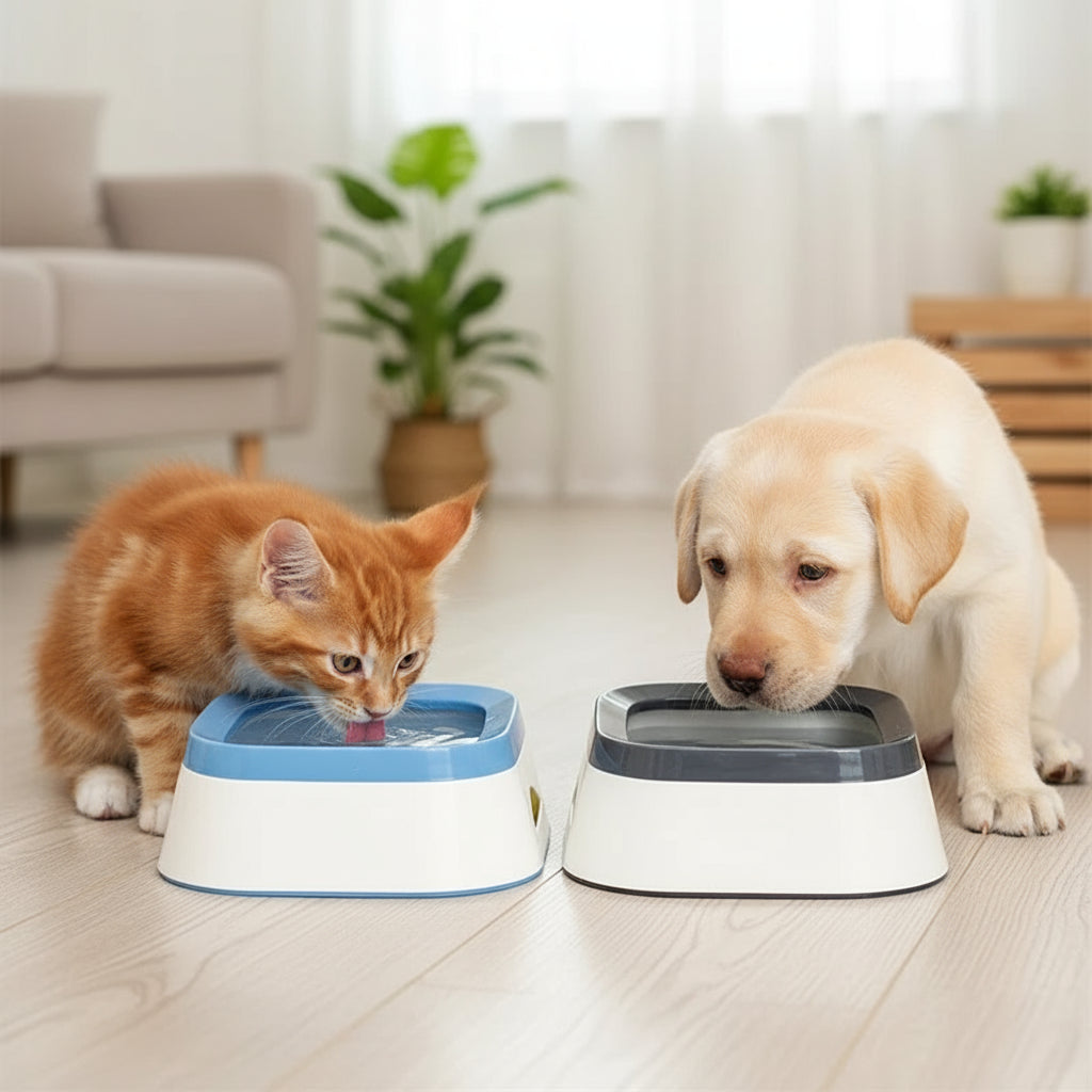 Anti-Splash Dog Water Bowl 1L – Large Capacity No-Spill Pet Waterer