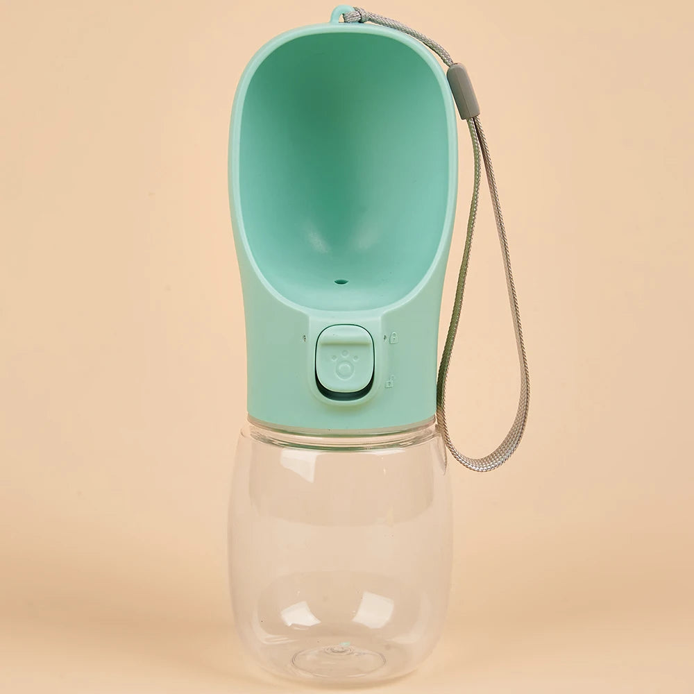 Gourde portable pour chien et chat – bouteille d’eau anti-fuite avec bol intégré