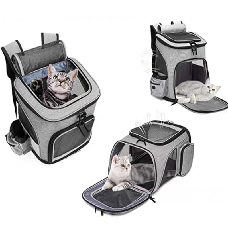 Astronaut Pet Backpack – Expandable Space Capsule Carrier for Cats & Dogs