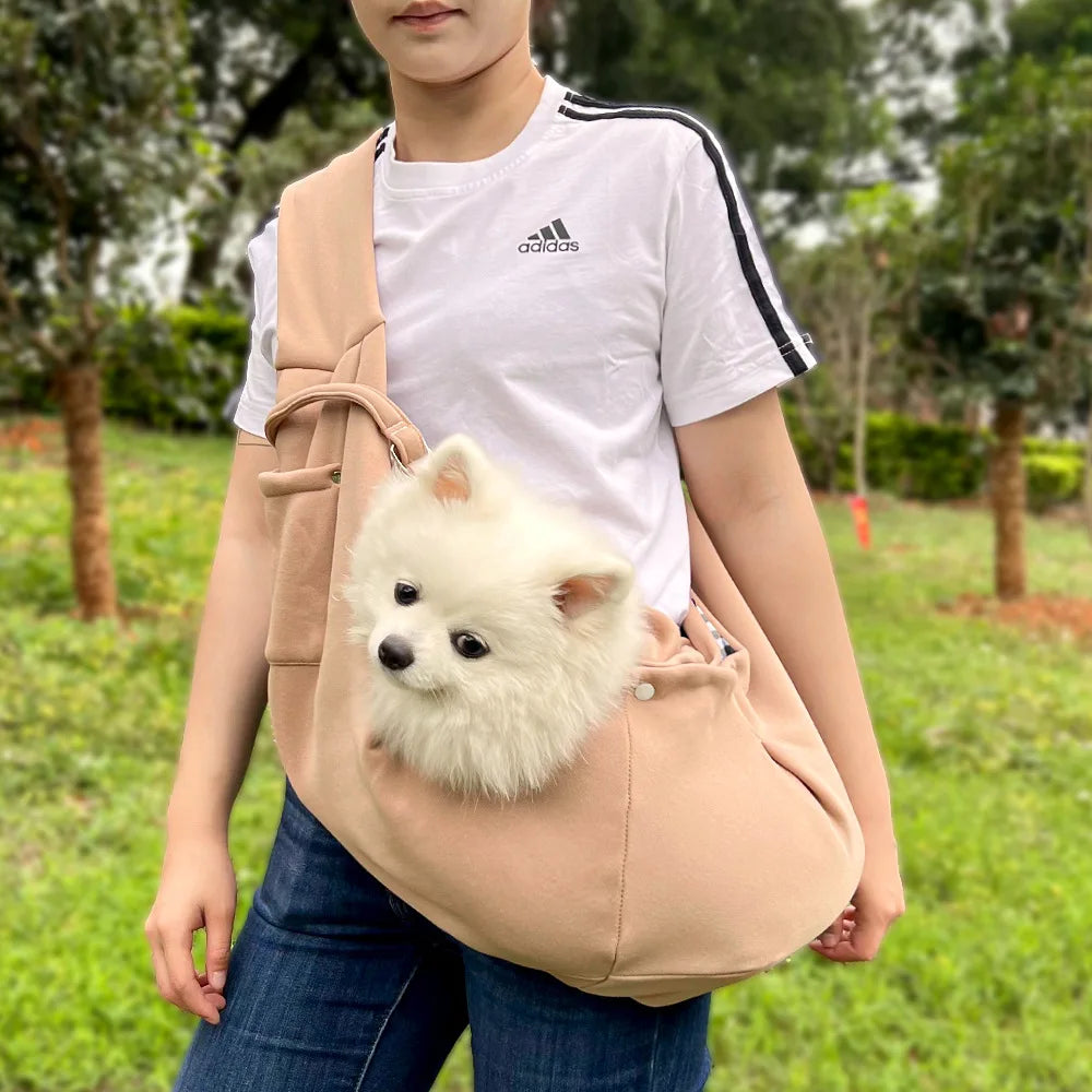 Portable Pet Carrier Bag – Breathable Foldable Shoulder Bag for Small Dogs & Cats