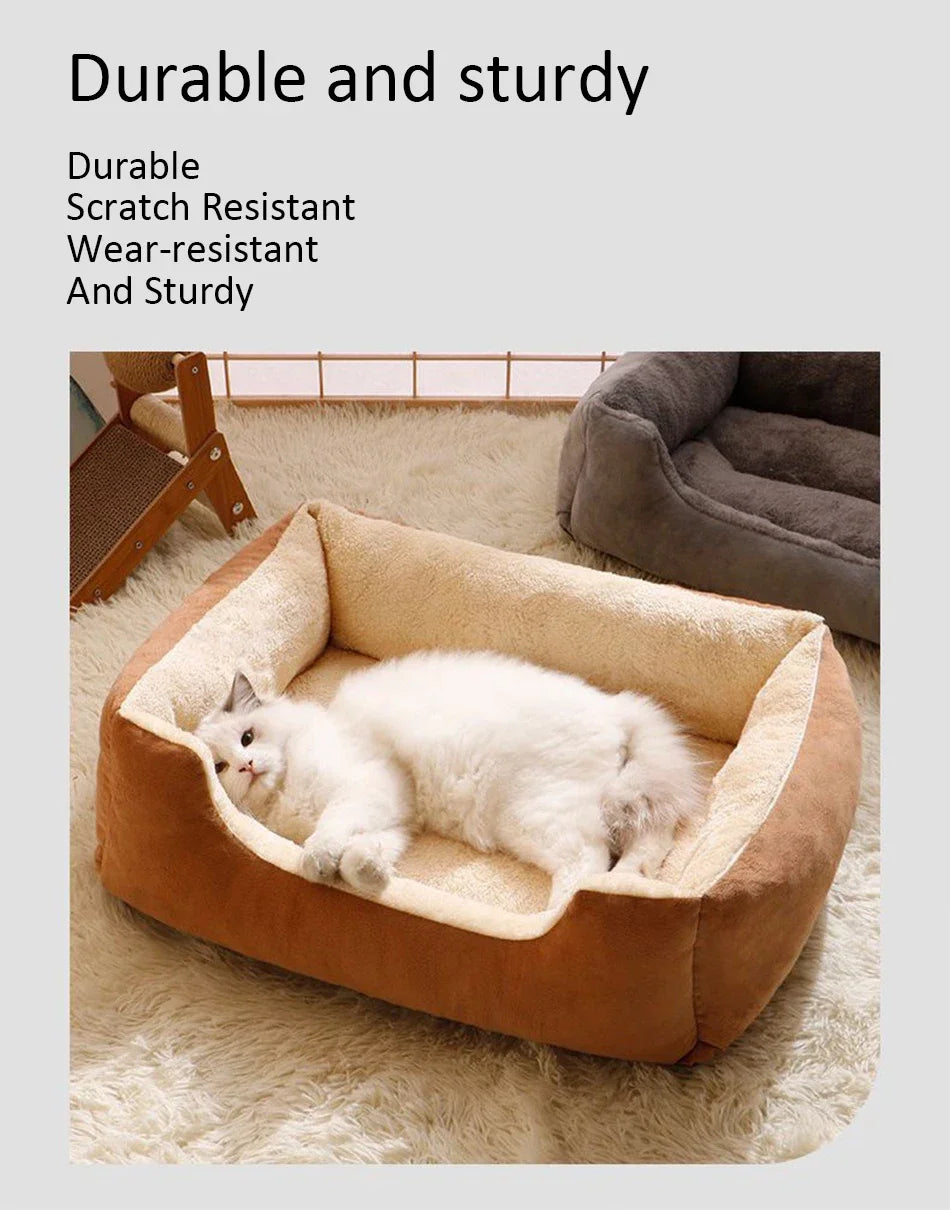 Lit pour animaux – panier et coussin douillet pour chats, chatons et petits chiens, accessoire de maison confortable pour le repos.