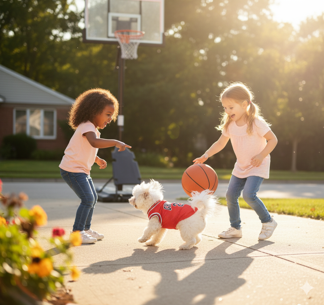 Mesh Dog Jersey – Breathable Basketball Sport Shirt for Dogs & Cats