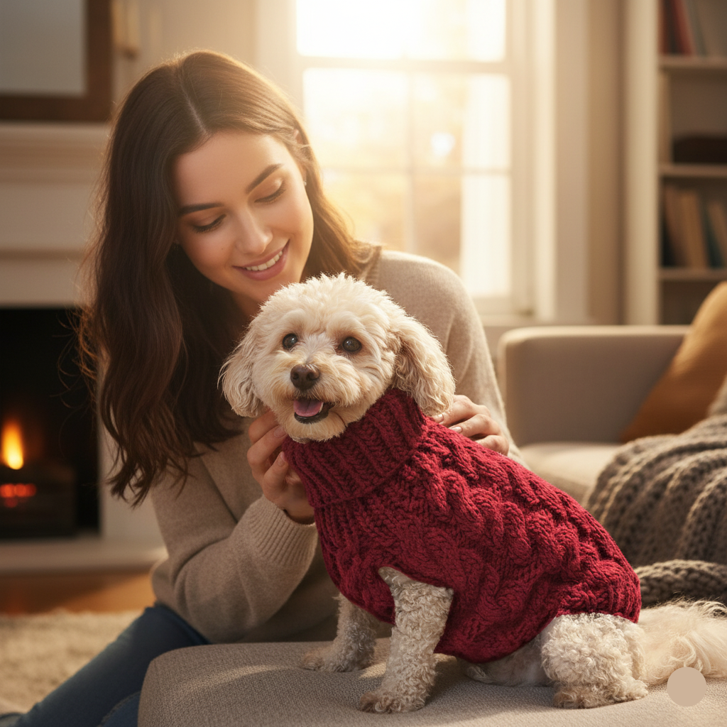 Dog Sweater – Warm Knitted Winter Clothing for Small Pets